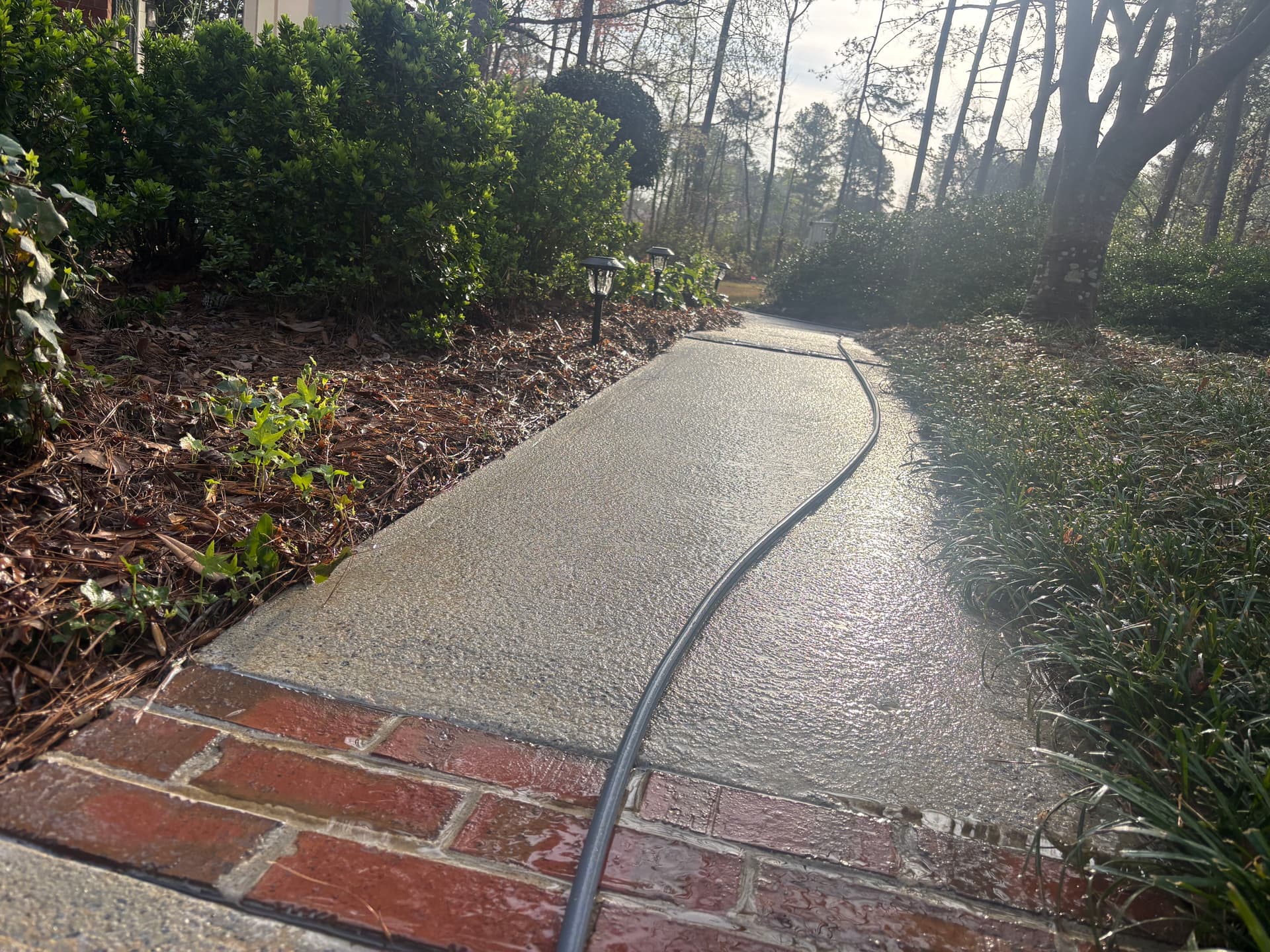 Freshly Washed Garden Path by Prime Pressure Washing LLC image