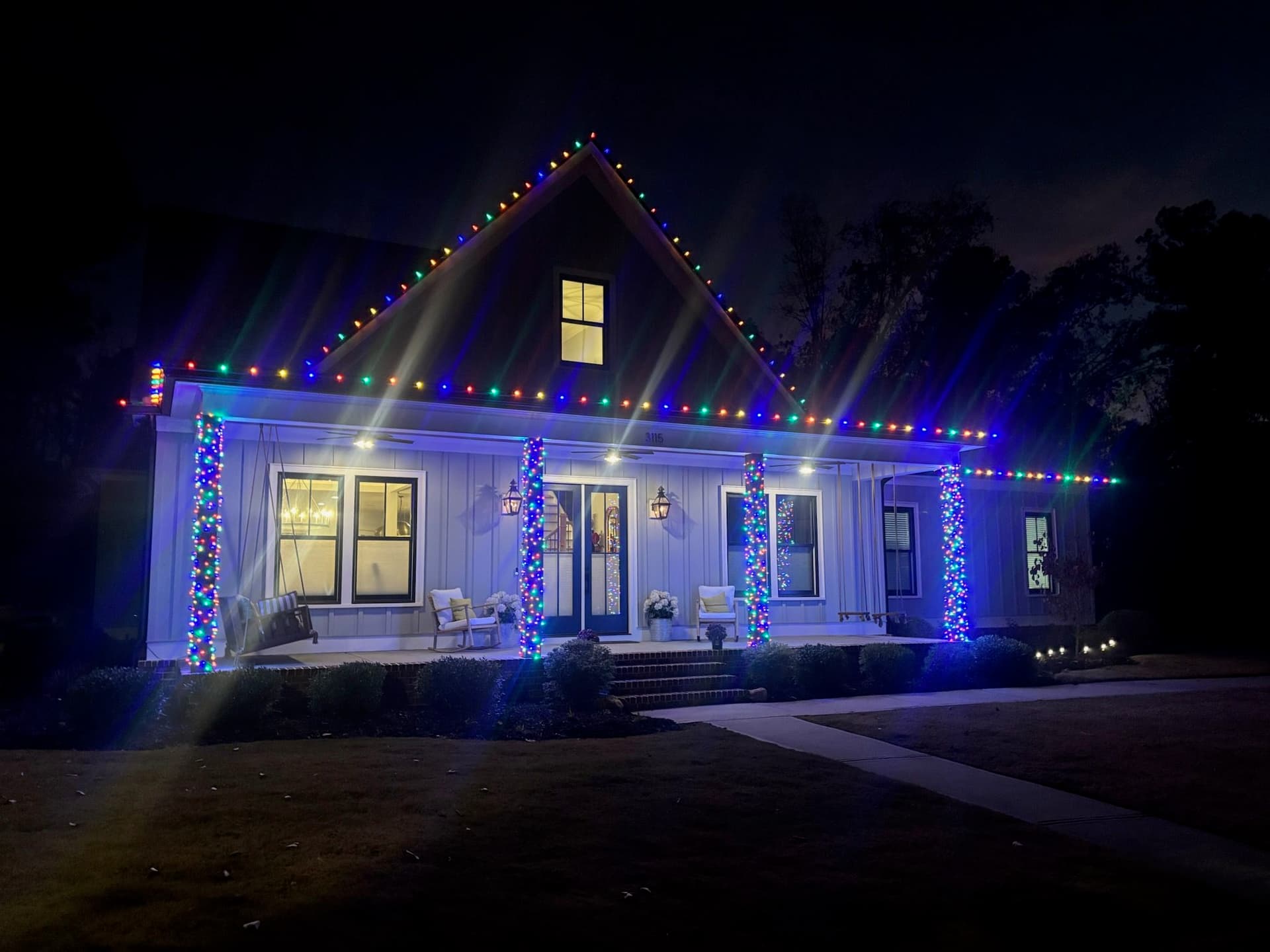 Festive Holiday Lighting Installation by Prime Pressure Washing image