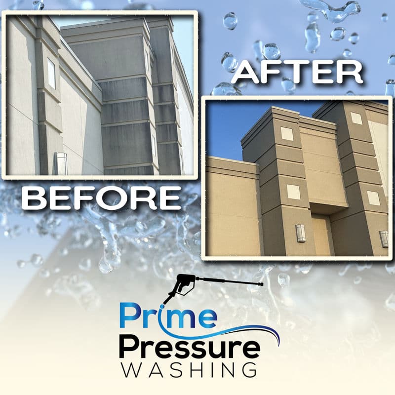 Prime Pressure Washing Transforms Storefront Shine image